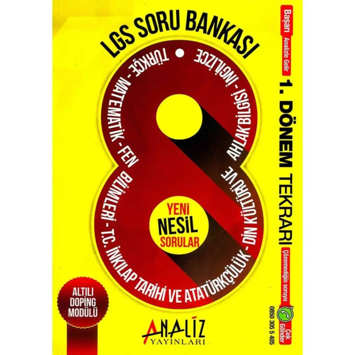 Analiz Yayınları 8.Sınıf LGS  1. Dönem Tekrarı Soru Bankası