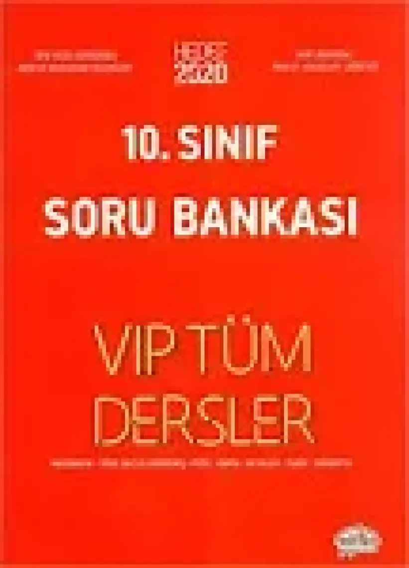 Editör Yayınları 10. Sınıf VIP Tüm Dersler Soru Bankası