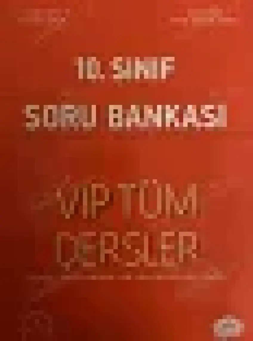 Editör Yayınları 10. Sınıf VIP Tüm Dersler Soru Bankası