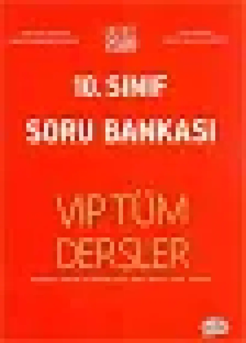 Editör Yayınları 10. Sınıf VIP Tüm Dersler Soru Bankası