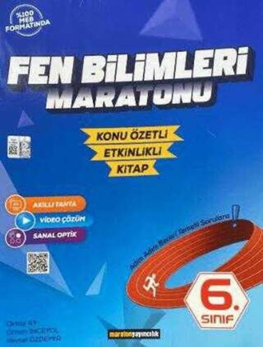 Maraton Yayıncılık 6. Sınıf Fen Bilimleri Maratonu Konu Özetli Etkinlikli Kitap - Oktay Ay