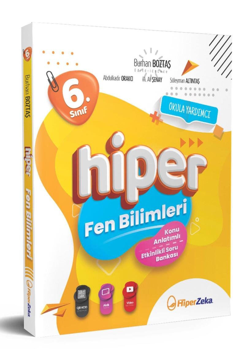 Hiper Zeka Yayınları 2024 6. Sınıf Fen Bilimleri Konu Anlatımlı - Etkinlikli Soru Bankası