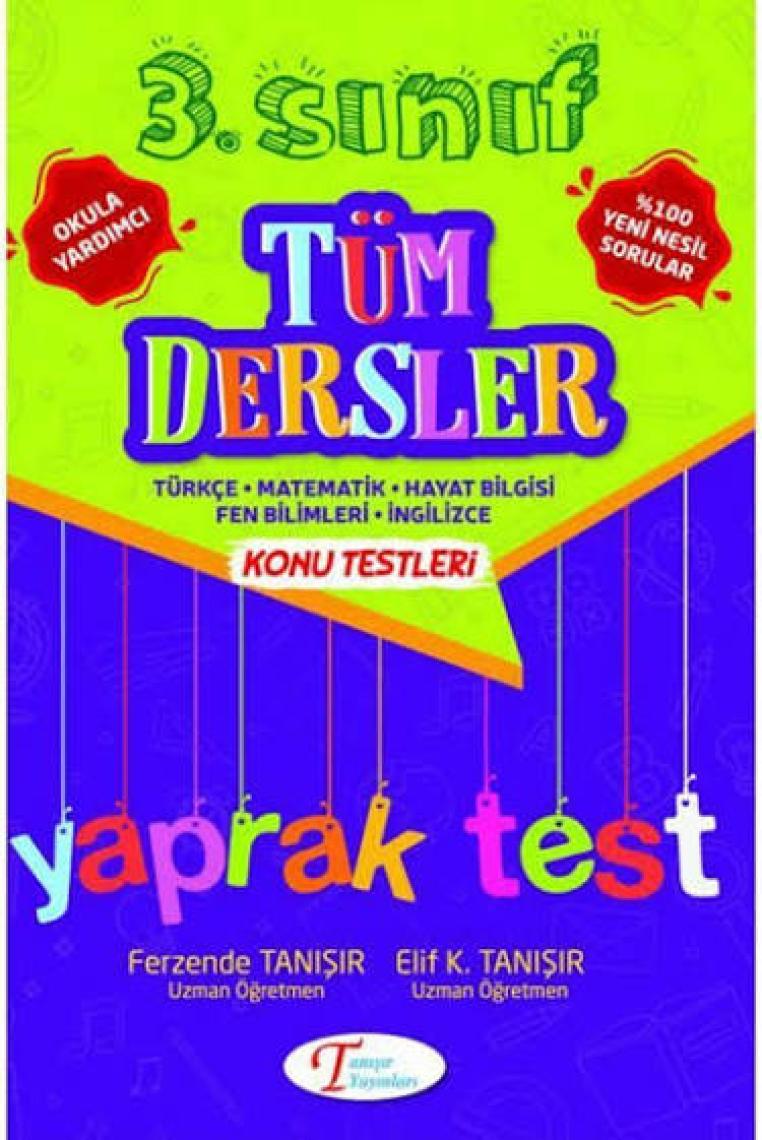 Tanışır Yayınları 3. Sınıf Tüm Dersler Yaprak Test