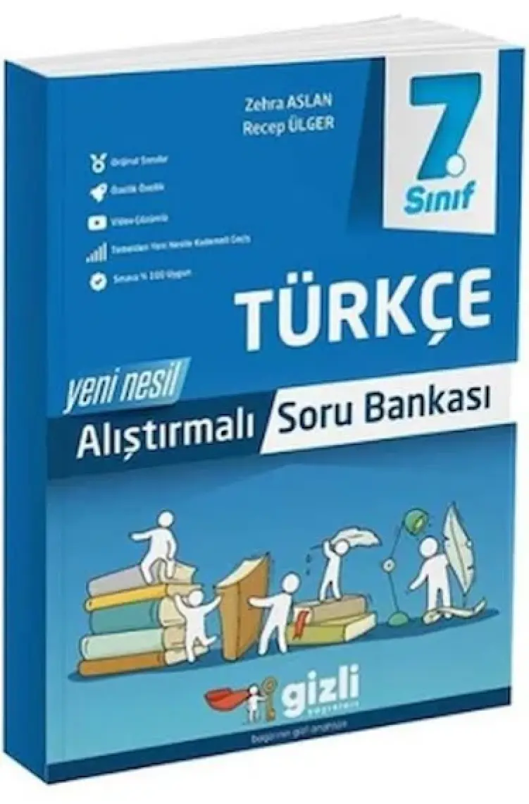 Gizli Yayınları 7. Sınıf Türkçe Alıştırmalı Soru Bankası