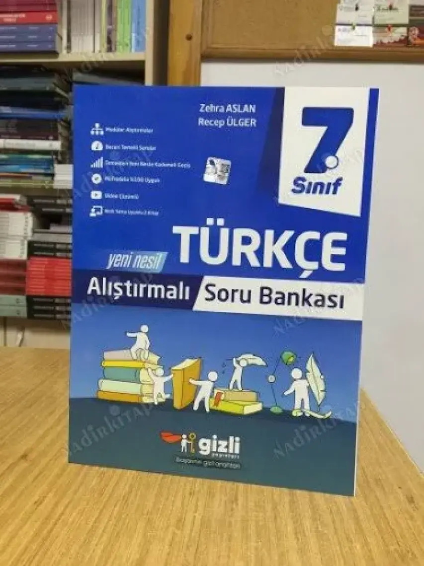 Gizli Yayınları 7. Sınıf Türkçe Alıştırmalı Soru Bankası