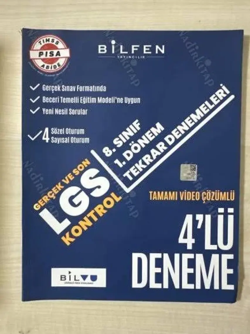 Bilfen Yayınları LGS Kontrol 8. Sınıf 4'lü Deneme