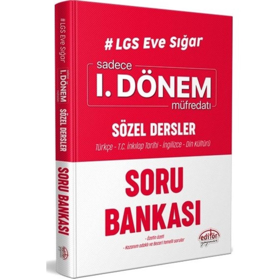 Editör Yayınları LGS Eve Sığar I. Dönem Sözel Dersler Soru Bankası