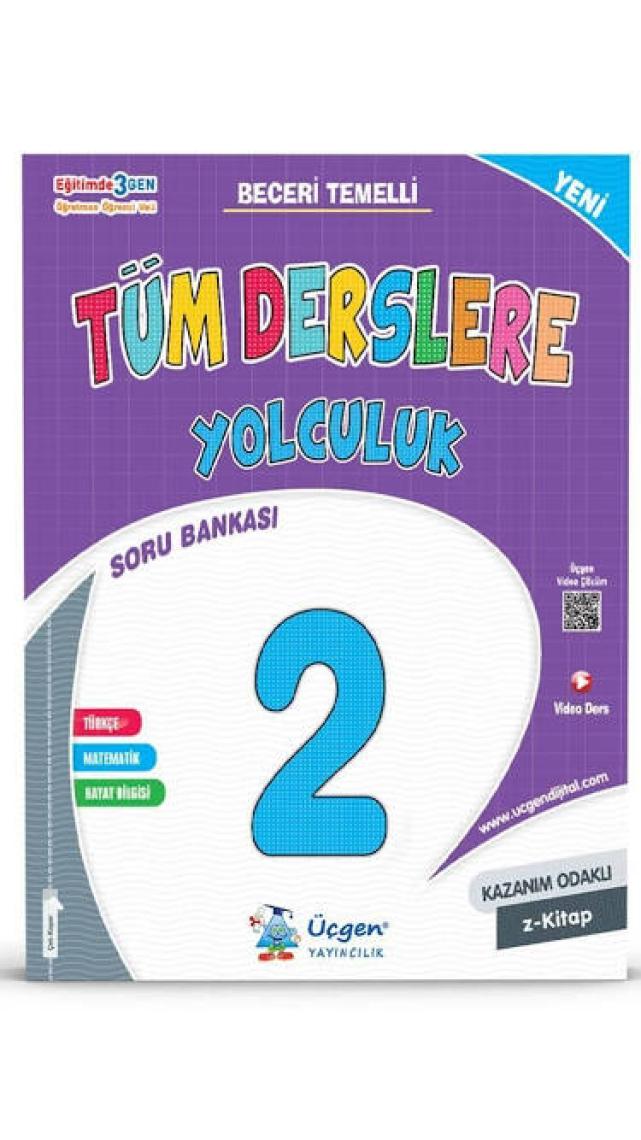 Üçgen Yayıncılık 2. Sınıf Tüm Derslere Yolculuk Soru Bankası