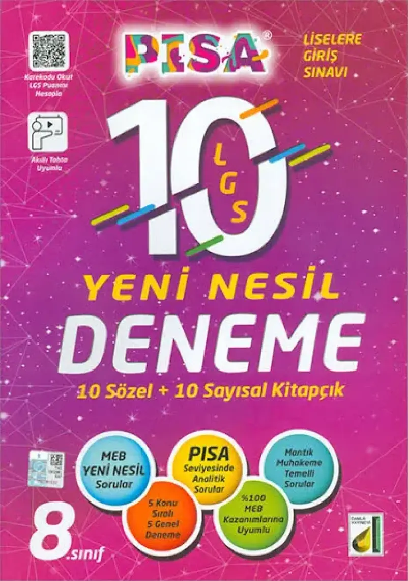 Damla Yayınevi Pisa LGS 10'lu Yeni Nesil Deneme