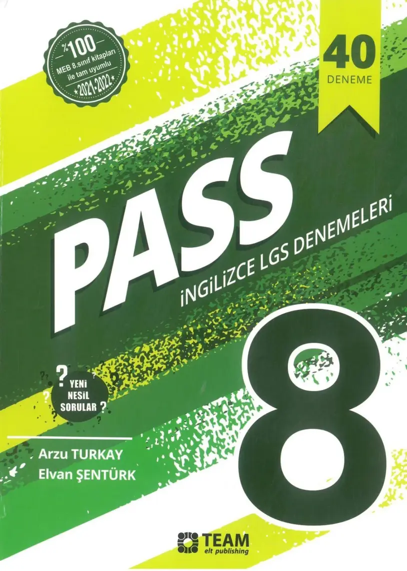 Team Elt Publishing - Pass 8- 40 Adet Nesil LGS Deneme Sınavı