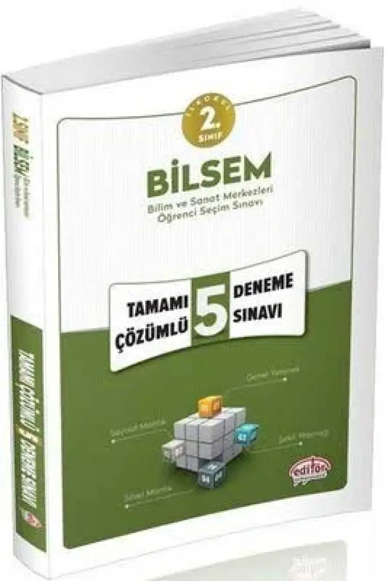 Editör Yayınları 2. Sınıf BİLSEM 5 Çözümlü Deneme Sınavı