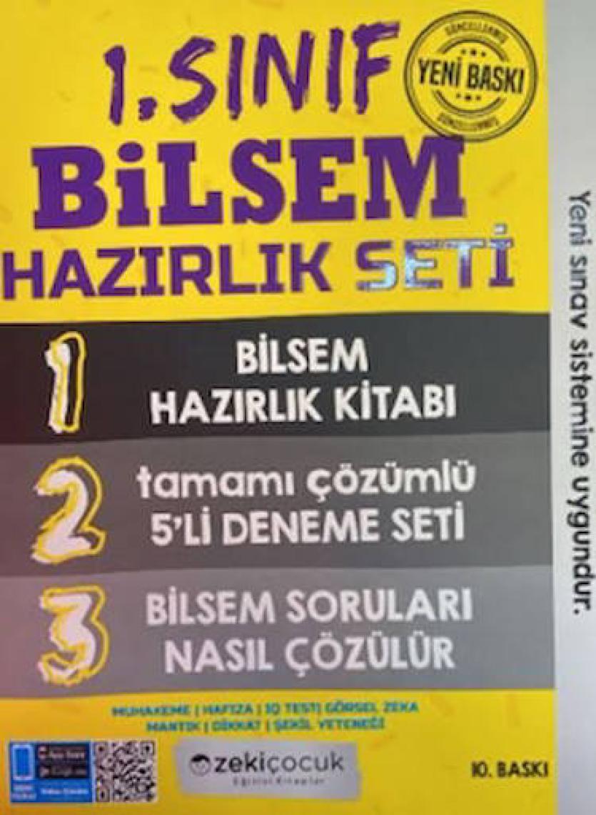 2K 1.sınıf Bilsem Hazırlık Seti Zeki Çocuk Eğitici Kitaplar Mantık Z