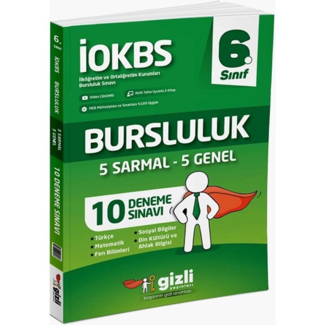 Gizli Yayınları İOKBS 6.Sınıf Bursluluk 10 Deneme Sınavı