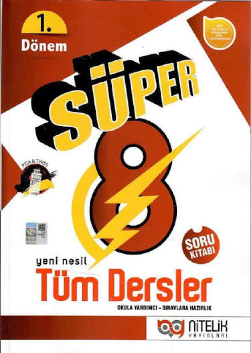 Nitelik Yayınları 8. Sınıf LGS 1. Dönem Tüm Dersler Süper Soru Kitabı