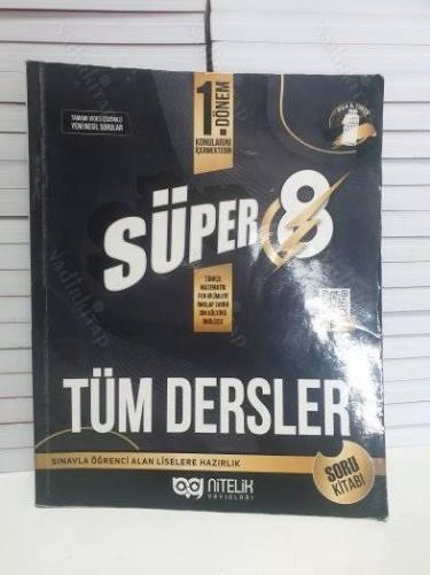 Nitelik Yayınları 8. Sınıf LGS 1. Dönem Tüm Dersler Süper Soru Kitabı