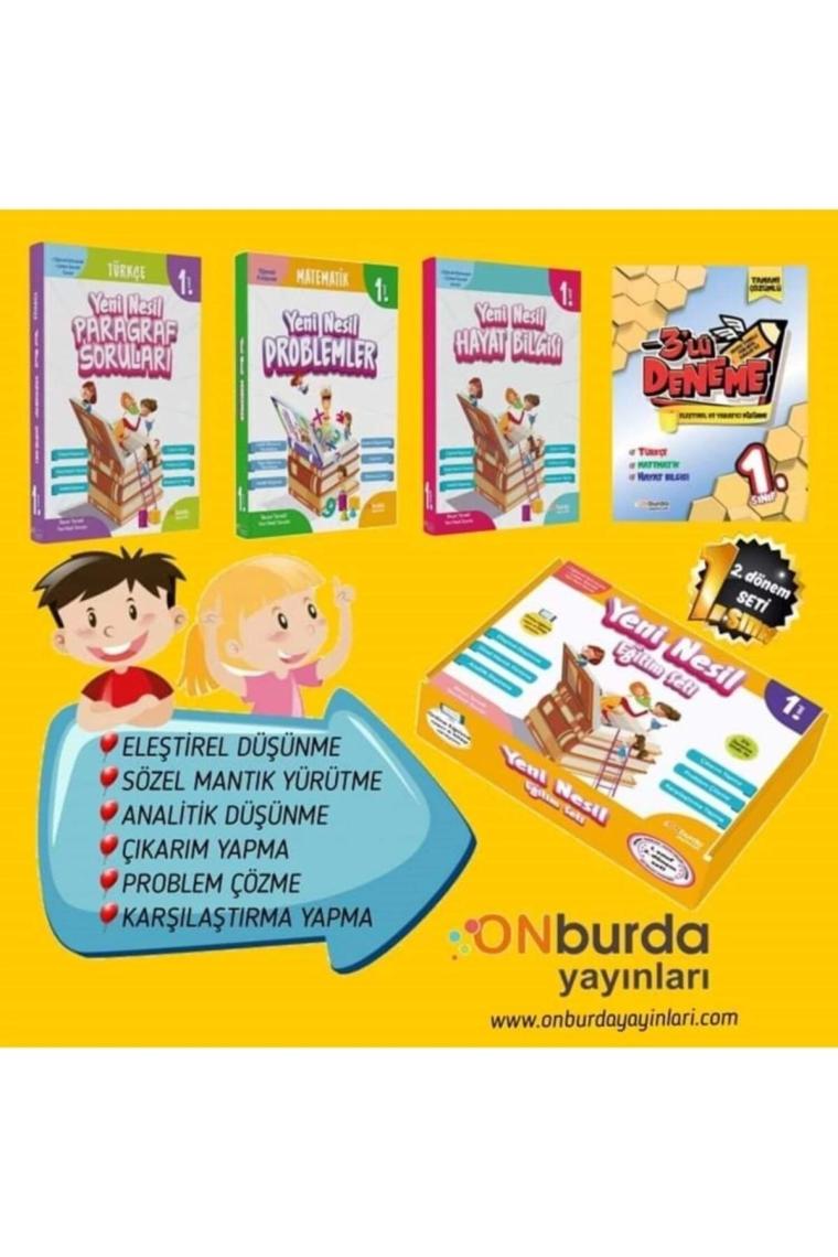 Onburda 1. Sınıf 2. Dönem Seti 4 Kitap
