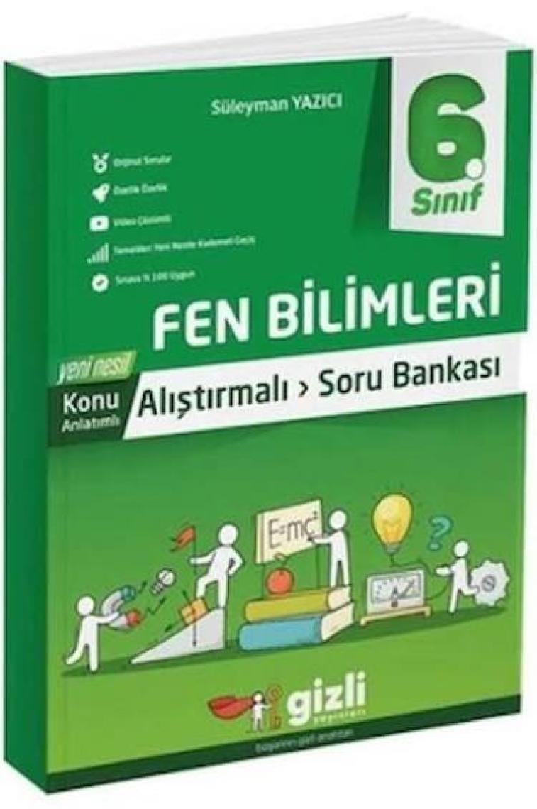 Gizli Yayınları 6. Sınıf Fen Bilimleri Konu Anlatımlı Alıştırmalı Soru Bankası