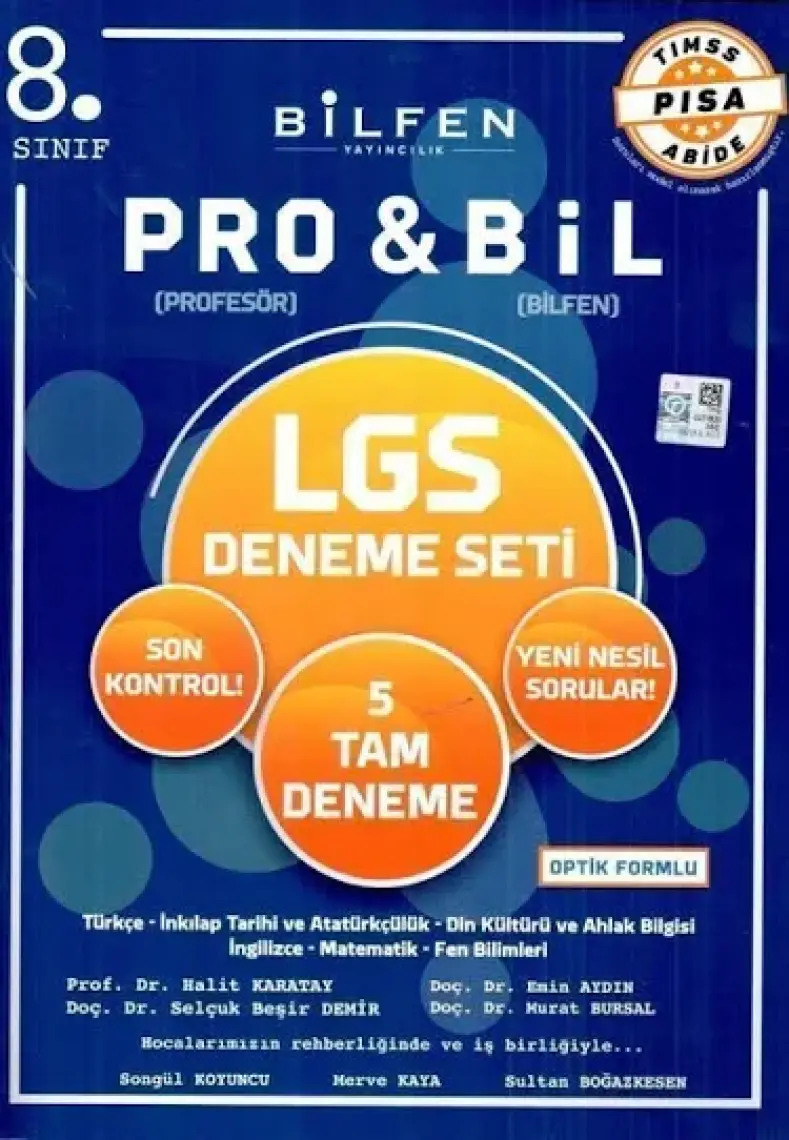 Bilfen Yayınları 8. Sınıf Probil 5'Li Deneme Seti