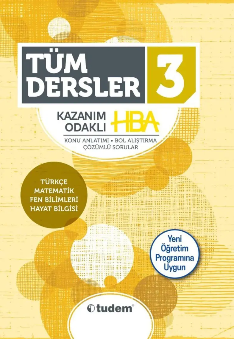 Tudem Yayınları 3. Sınıf Tüm Dersler HBA