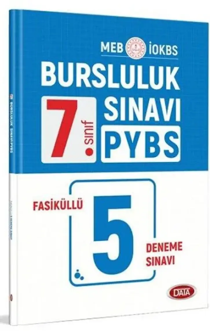 Data Yayınları 7. Sınıf Bursluluk 5 Fasiküllü Deneme Sınavı