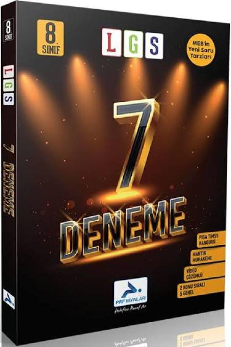 Paraf Yayınları Yeni Nesil LGS Video Çözümlü 7 Deneme Sınavı