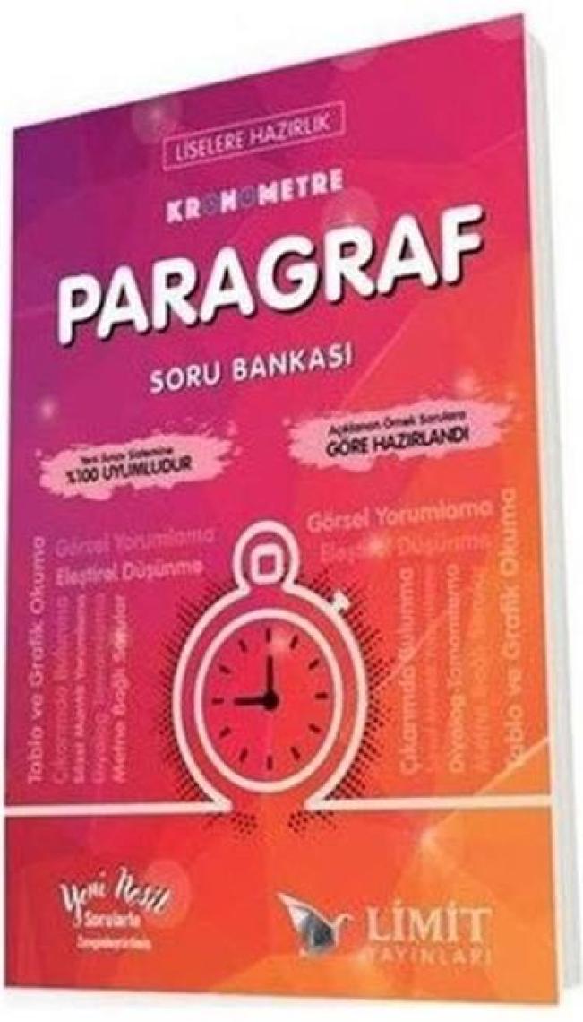 Limit Yayınları 8. Sınıf Kronometre Paragraf Soru Bankası