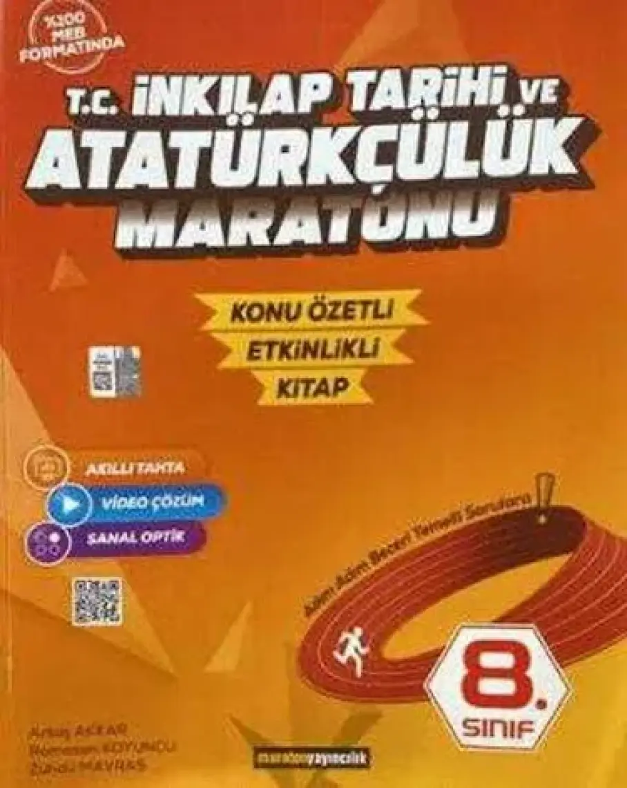 Maraton Yayıncılık 8. Sınıf T.C. İnkılap Tarihi ve Atatürkçülük Maratonu Konu Özetli Etkinlikli Kitap - Artaş Akkar