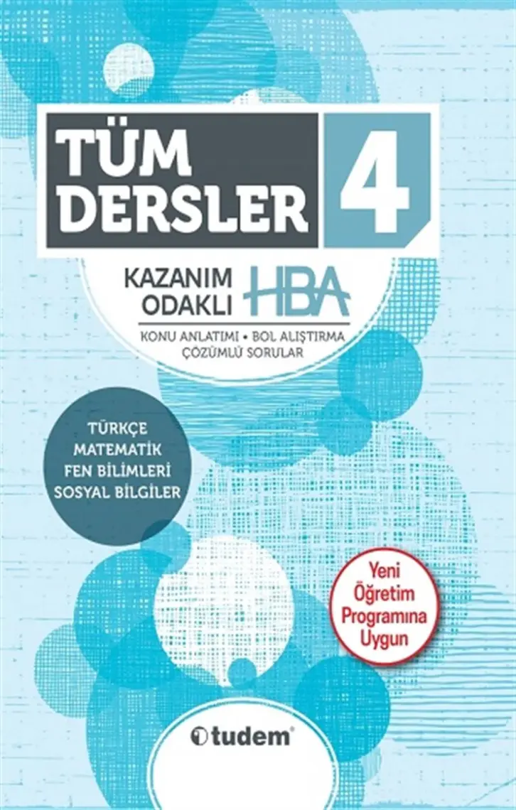 Tudem Yayınları 4. Sınıf Hepsi 1 Arada Tüm Dersler