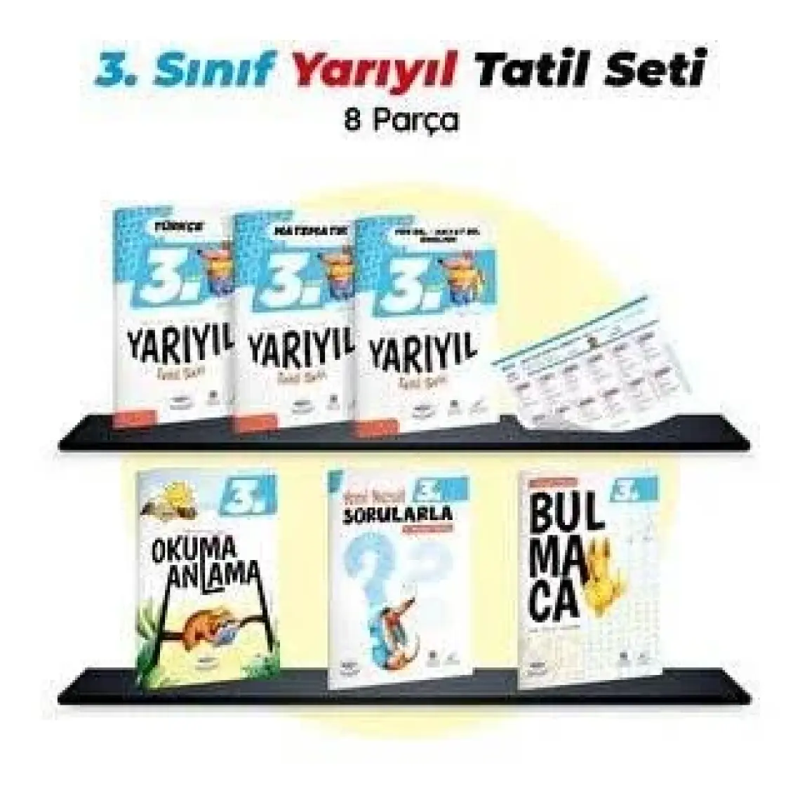 Öğretmen Evde Yayınları 3. Sınıf Yarıyıl Tatil Kitabı Seti