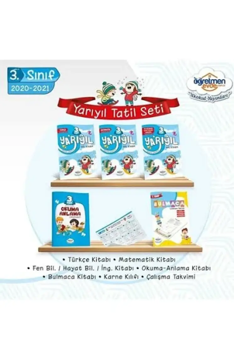 Öğretmen Evde Yayınları 3. Sınıf Yarıyıl Tatil Kitabı Seti