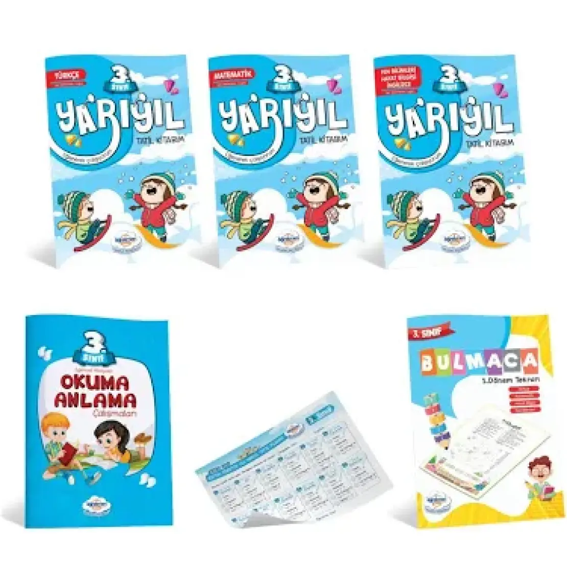 Öğretmen Evde Yayınları 3. Sınıf Yarıyıl Tatil Kitabı Seti