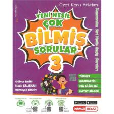 Kırmızı Beyaz Yayınlar 3.Sınıf Konu Özetli Tüm Dersler Çok Bilmiş Sorular Yeni Nesil