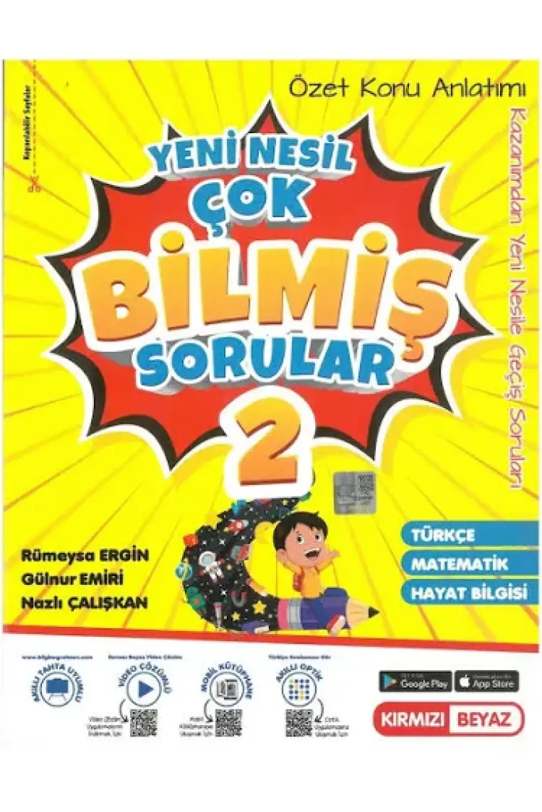 Kırmızı Beyaz Yayınlar 2.Sınıf Konu Özetli Tüm Dersler Çok Bilmiş Sorular Yeni Nesil