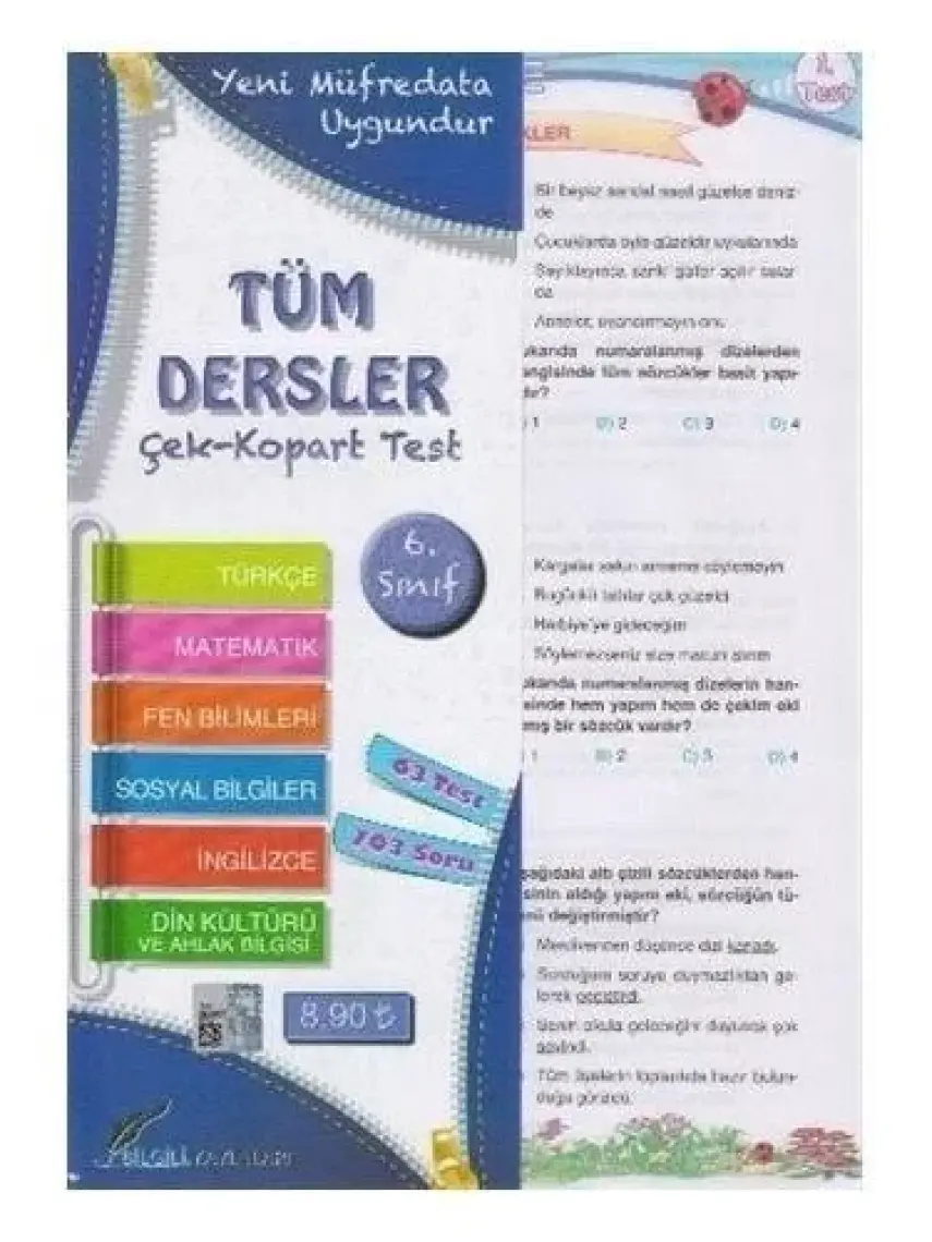 Element Yayınları 6. Sınıf Tüm Dersler Yaprak Test