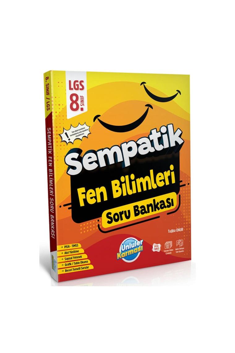 Ünlüler Karması 8. Sınıf LGS Sempatik Fen Bilimleri Soru Bankası