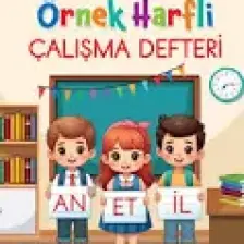Mercan Okul Yayınları Örnek Harfli Çalışma Defteri Temel Dik Yazı Harfleriyle