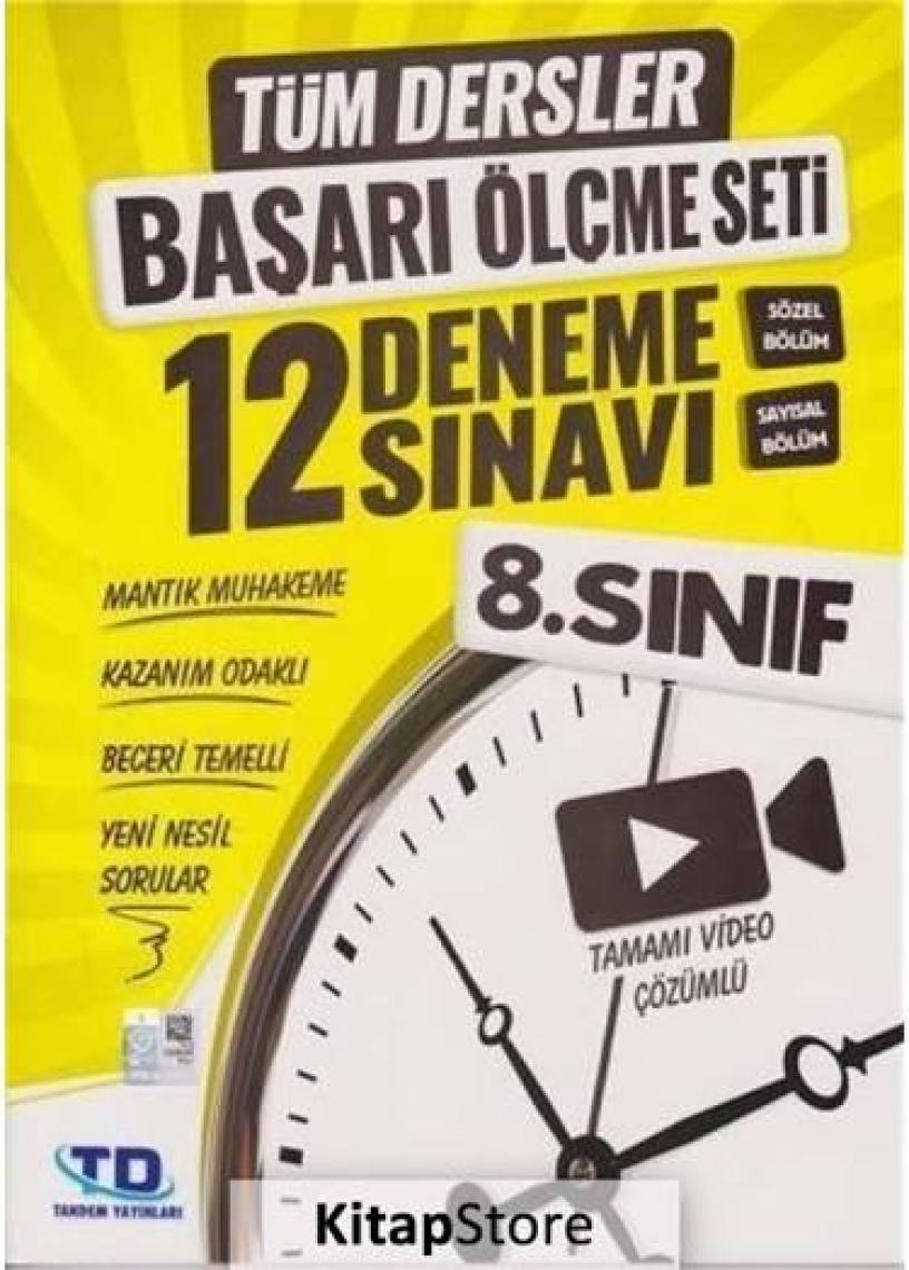 Tandem Başarı Ölçme Seti 12 Deneme Sınavı 8. Sınıf