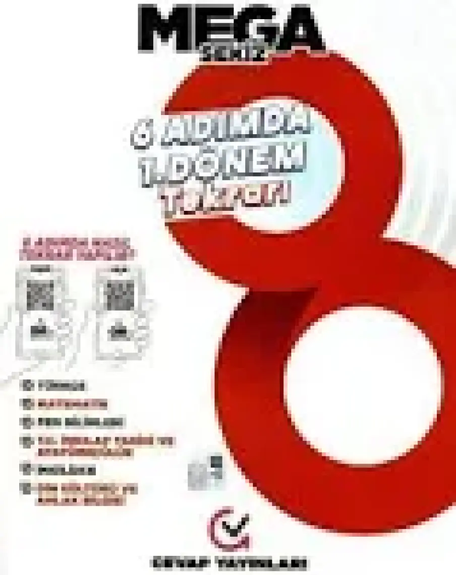 Cevap Yayınları 8. Sınıf Mega 6 Adımda 1. Dönem Tekrarı
