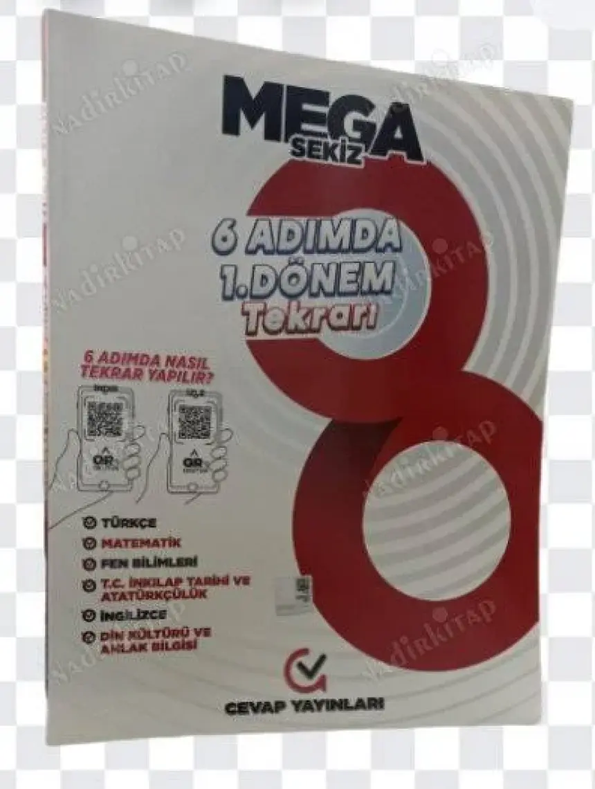 Cevap Yayınları 8. Sınıf Mega 6 Adımda 1. Dönem Tekrarı