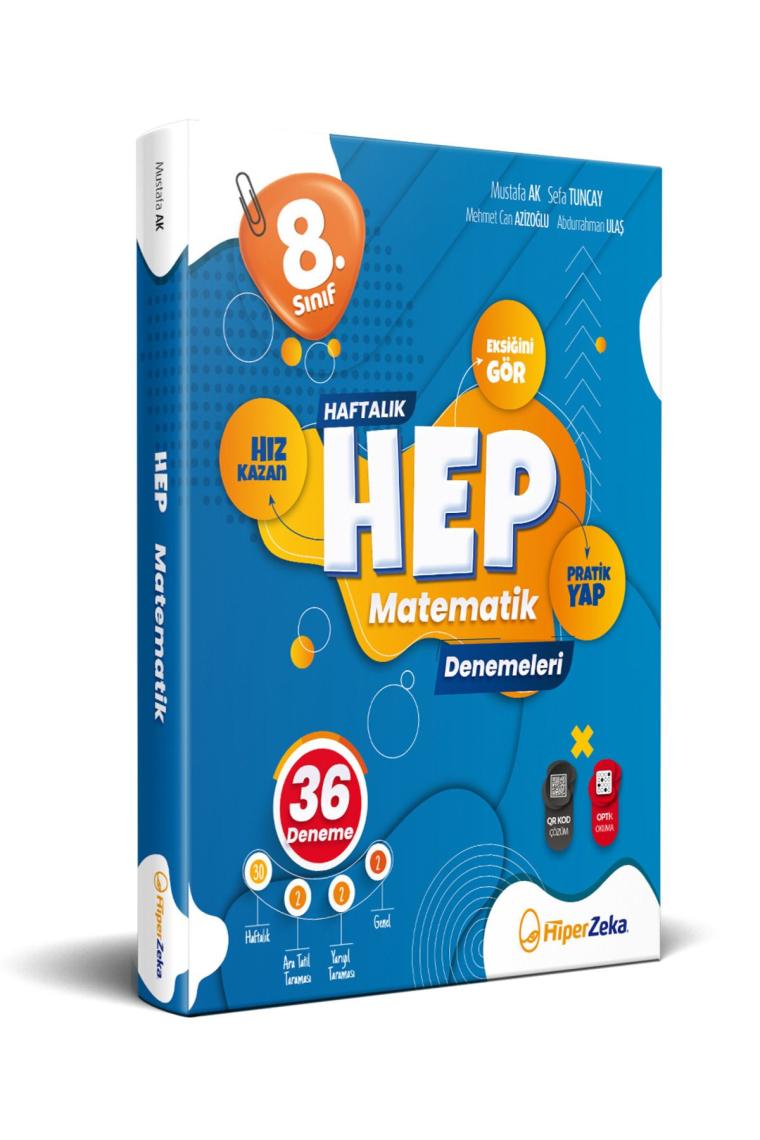 8. Sınıf Haftalık Hep Matematik 36 Deneme