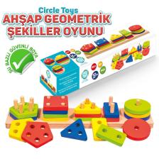 5'li Ahşap Geometrik Şekiller Oyunu