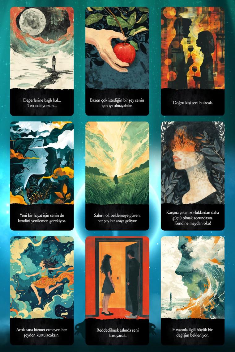 Yüksek Benliğinizden Mesajlar Tarot Kehanet Destesi / 90 Açıklamalı Kart