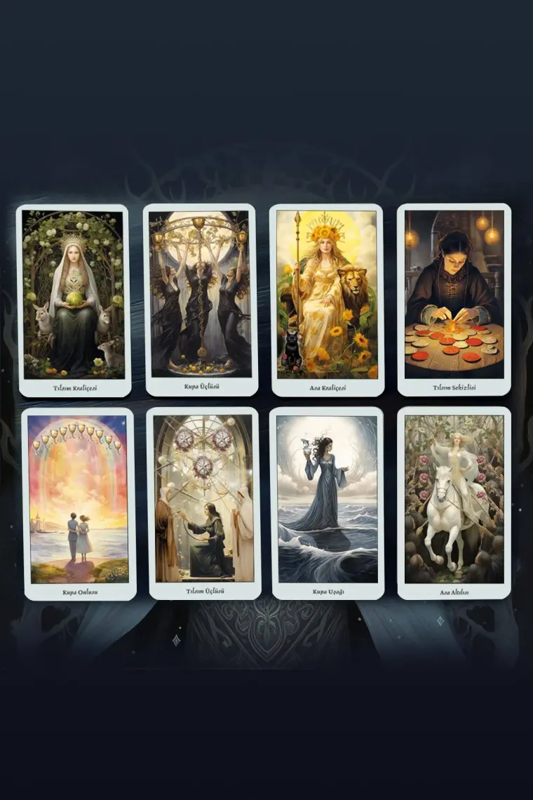 Mistik Cadı Tarot / 78 Kart ve Rehber Kitap