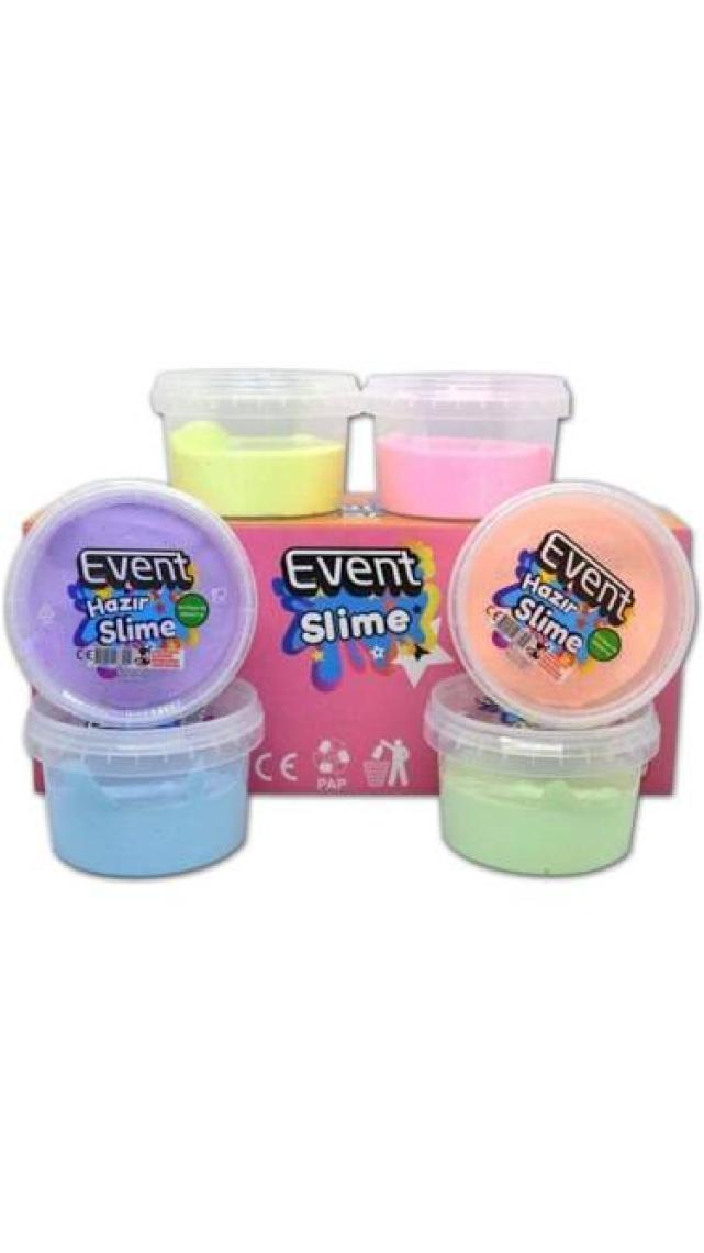 Event Hazır Slime Oyun Hamuru Eğitici Jel 6'lı