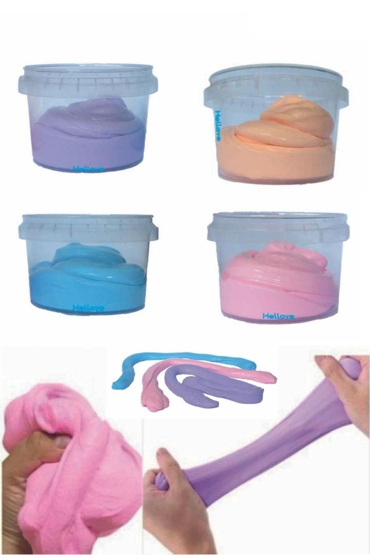 Slime Eğitici Oyuncak Oyun Hamuru Slaym 4 Adet Sılaym Oyuncak