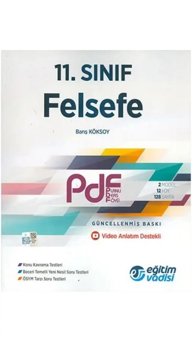 Eğitim Vadisi Yayınları 11.Sınıf PDF Felsefe Video Anlatım Destekli
