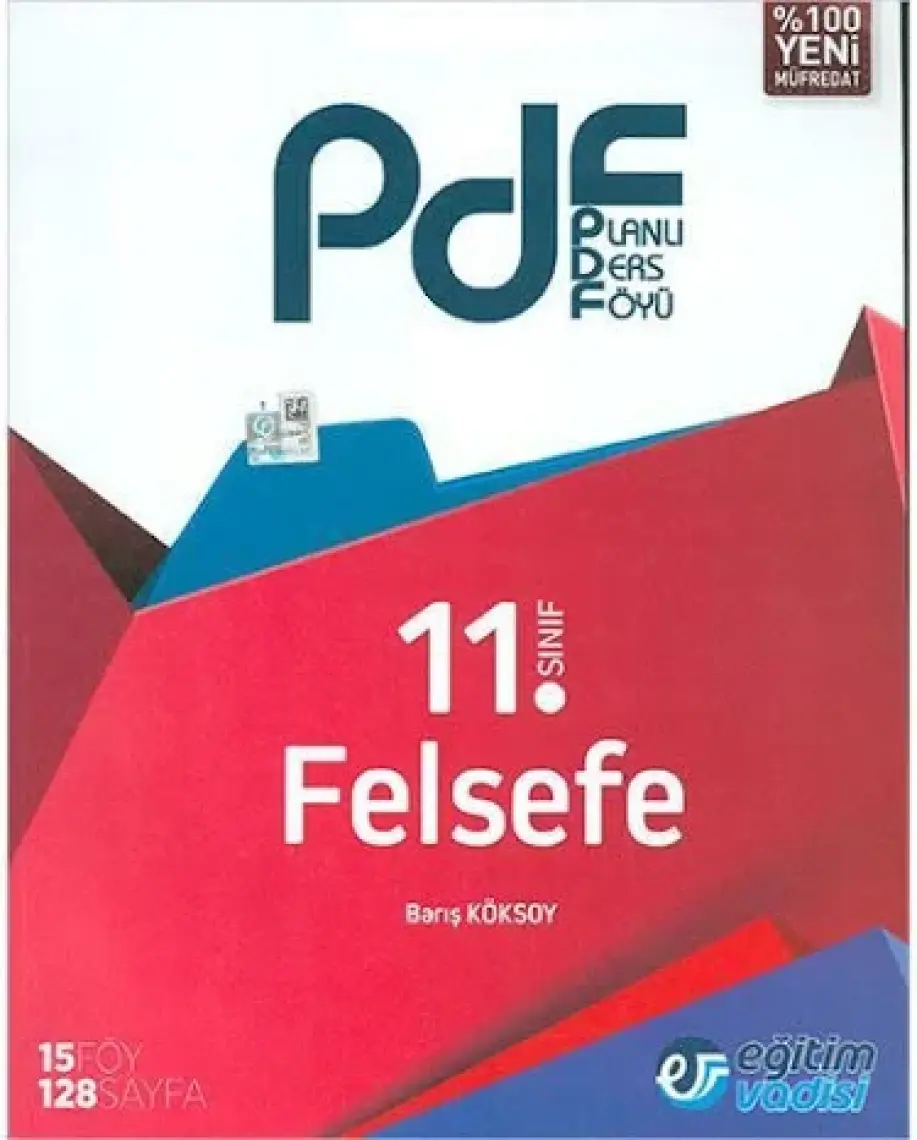 Eğitim Vadisi Yayınları 11.Sınıf PDF Felsefe Video Anlatım Destekli