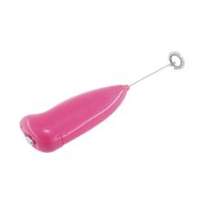 Coffee Whisk Pilli Metal Çırpıcı Mini Mixer - Pembe