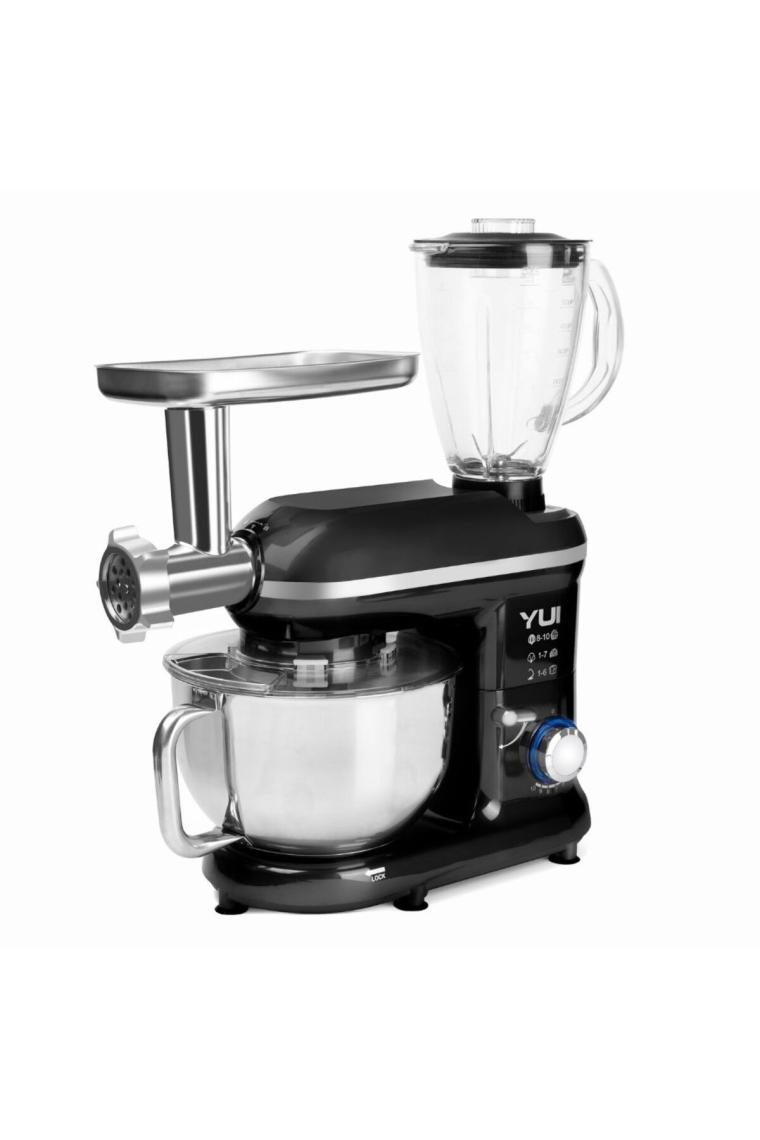 Yui M120 Multi-fonksiyonel 3'ü Bir Arada Stand Mikser Kıyma Setli Ve Blender Özellikli  Siyah