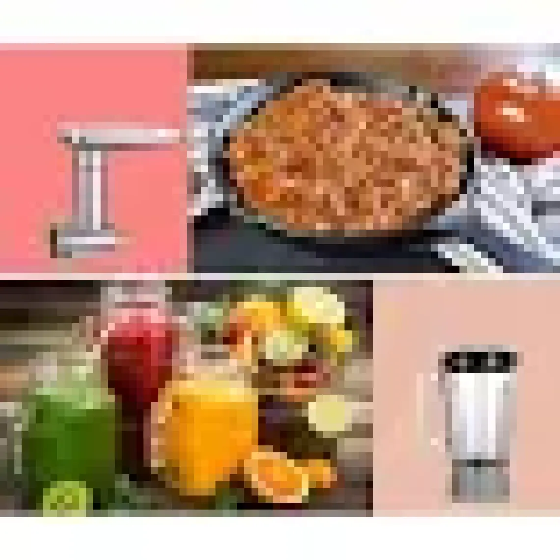 Yui M120 Multi-fonksiyonel 3'ü Bir Arada Stand Mikser Kıyma Setli Ve Blender Özellikli Gri